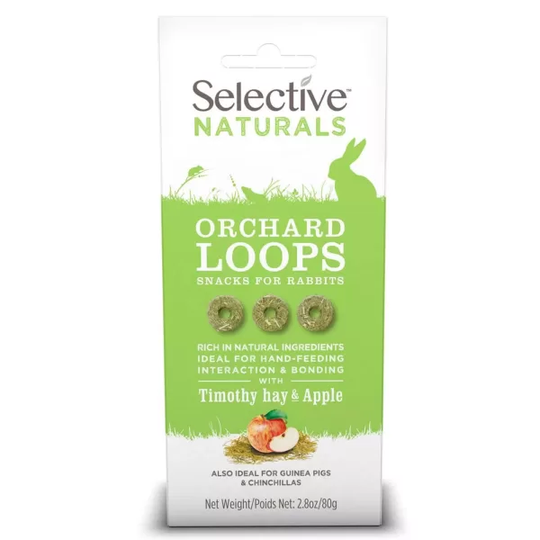 Természetes széna és alma karikák, Orchard Loops, Selective Naturals, 80 g