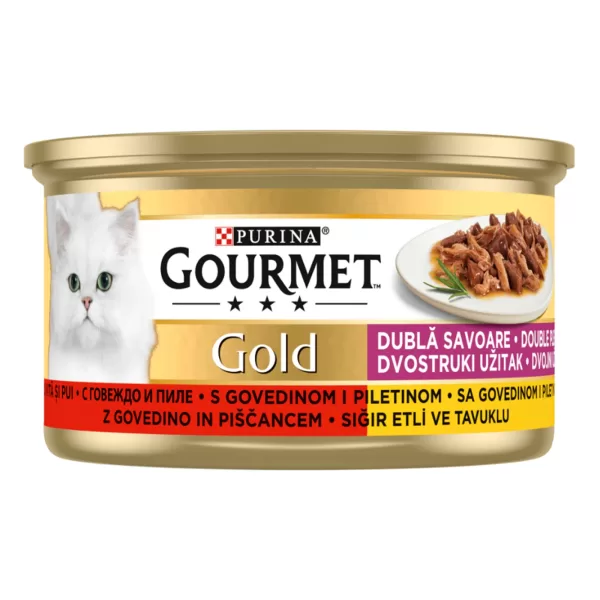 Gourmet Gold cu Pui si Vita