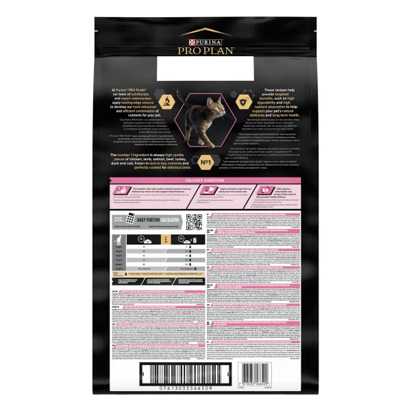 Hrana uscata cu curcan pentru pisici sterilizate, Delicate Digestion, Pro Plan, 1.5 kg