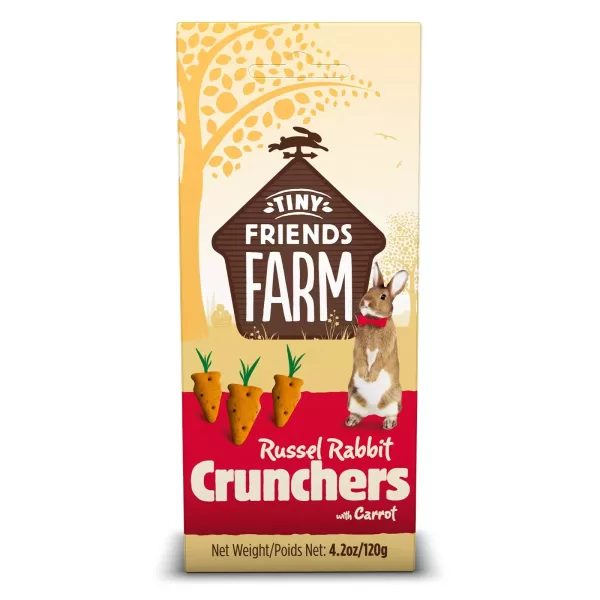 Russel Rabbit sárgarépás és természetes gabonapelyhes ropogós rágcsálnivaló, Tiny Friends Farm, 120 g